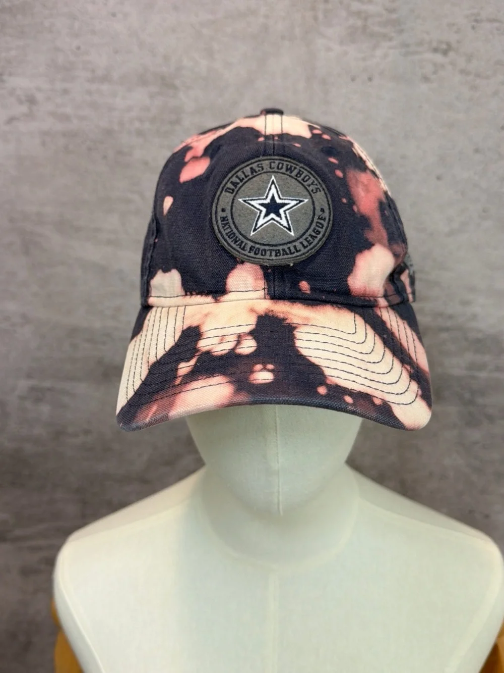 NFL Dallas Cowboys Tie-Dye Cap - Pink & navy blue
